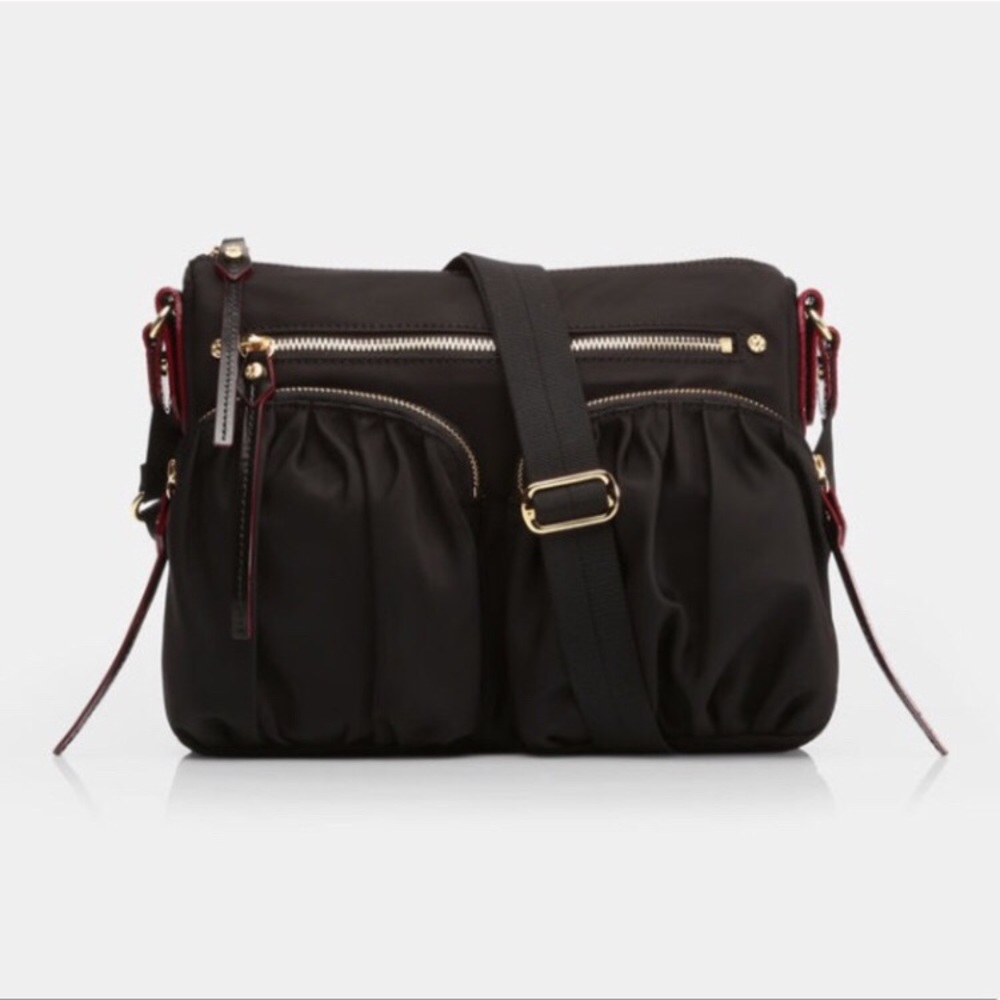 MZ Wallace Paige Crossbody Bag (Black)